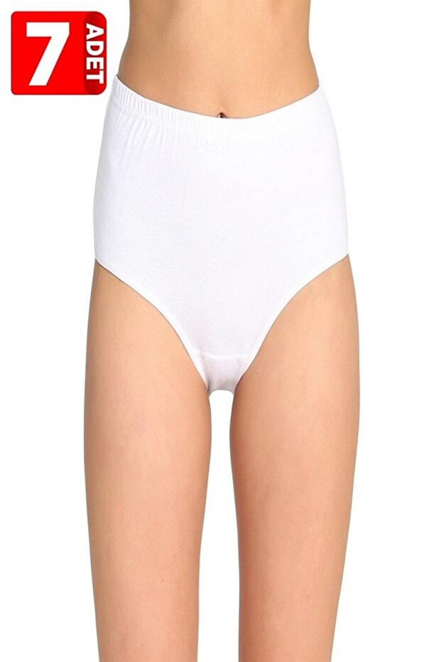 Pack of 7 100% Cotton 100% Cotton Bato Panties White-Black-Skin