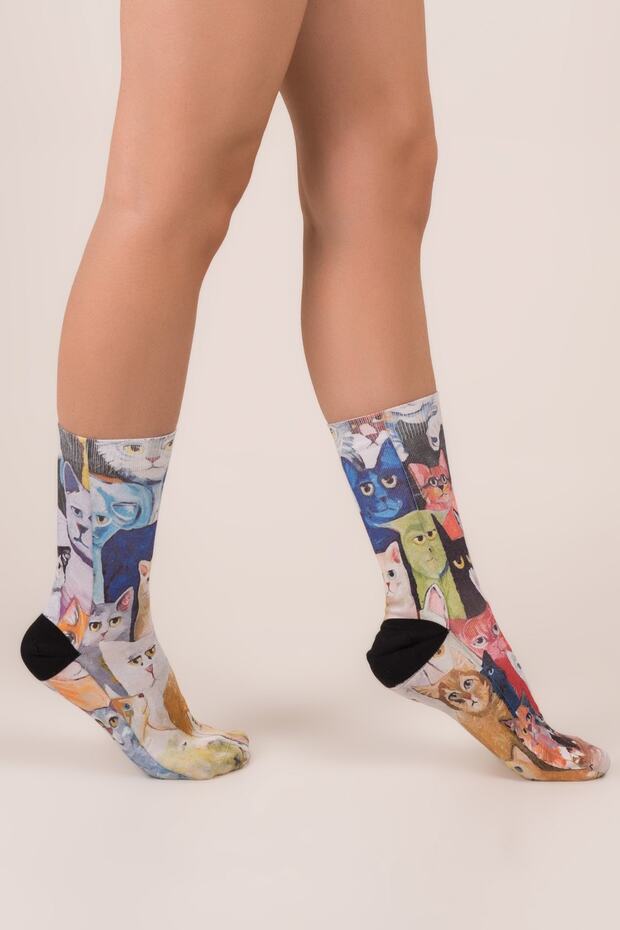 01157 Cats Socks - 2