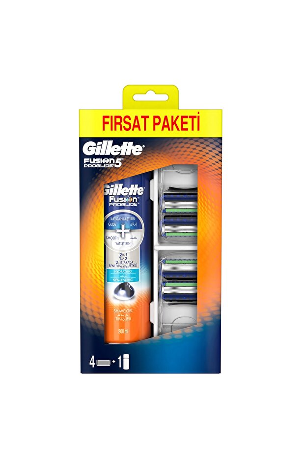 Proglide 4Lü Bıçak + 200 ml  Jel - 1