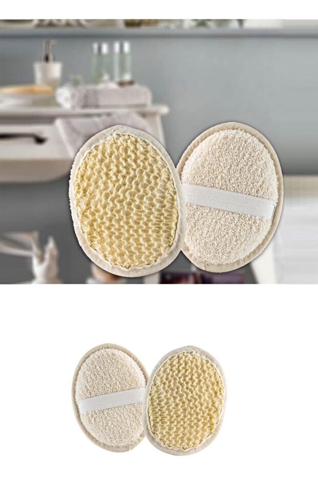 Face and Body Cleansing Fiber with Holding Elastic