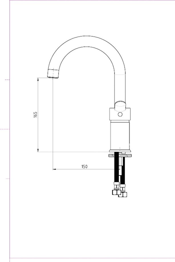 Tek Gövde Lavabo Bataryası Iris Mtl130 - 2