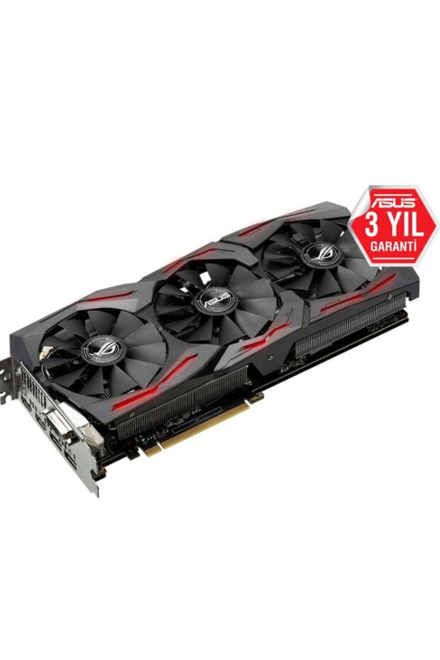 ROG STRIX-RX580-T8G- Gaming AMD Radeon RX580 8GB OC 256Bit DDR5 PCI-E 3.0 Ekran Kartı - 3