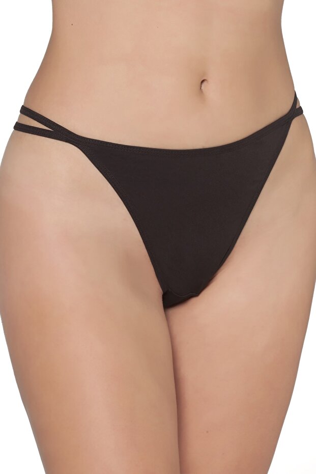 Kadın Siyah String - 1