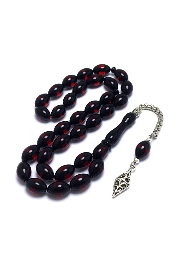 Powder Amber Rosary - Red, Black Vernier[code: 201014792 ]