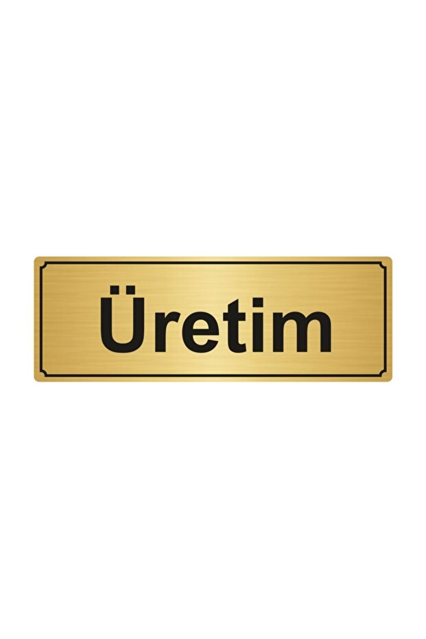 Manufacture Directional Board 5 cm X 20 cm Gold Color Metal