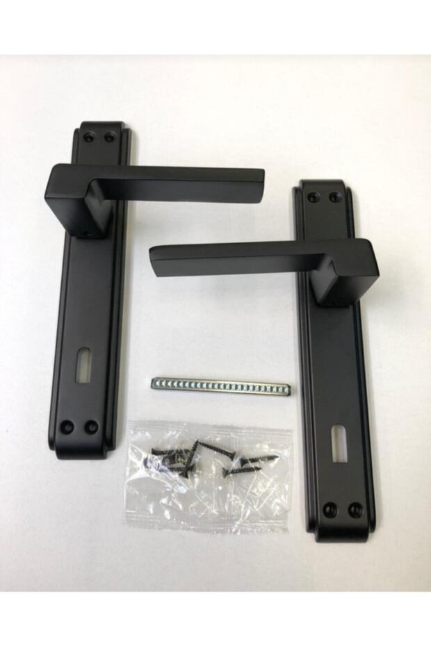 Anka Aynalı Kapı Kolu ( Oda ) Mat Siyah - 4