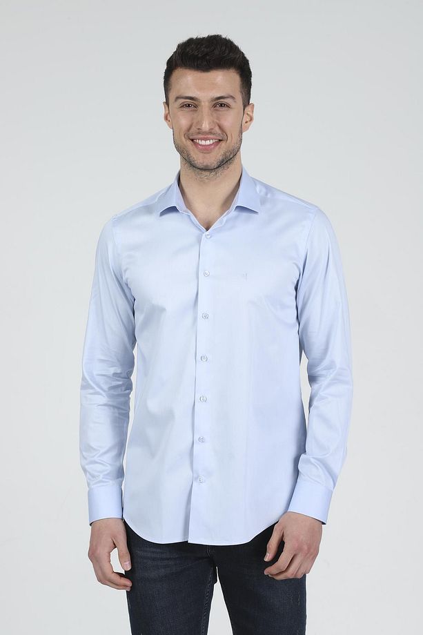 Slim Fit Uzun Kollu Erkek Gömlek 585-db02 - 2