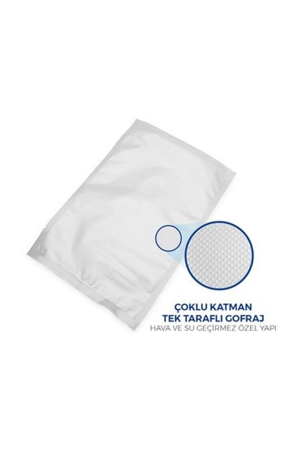 Tırtıklı Vakum Makinesi Poşeti- Torbası 15x20 cm - 30 Adet - 3