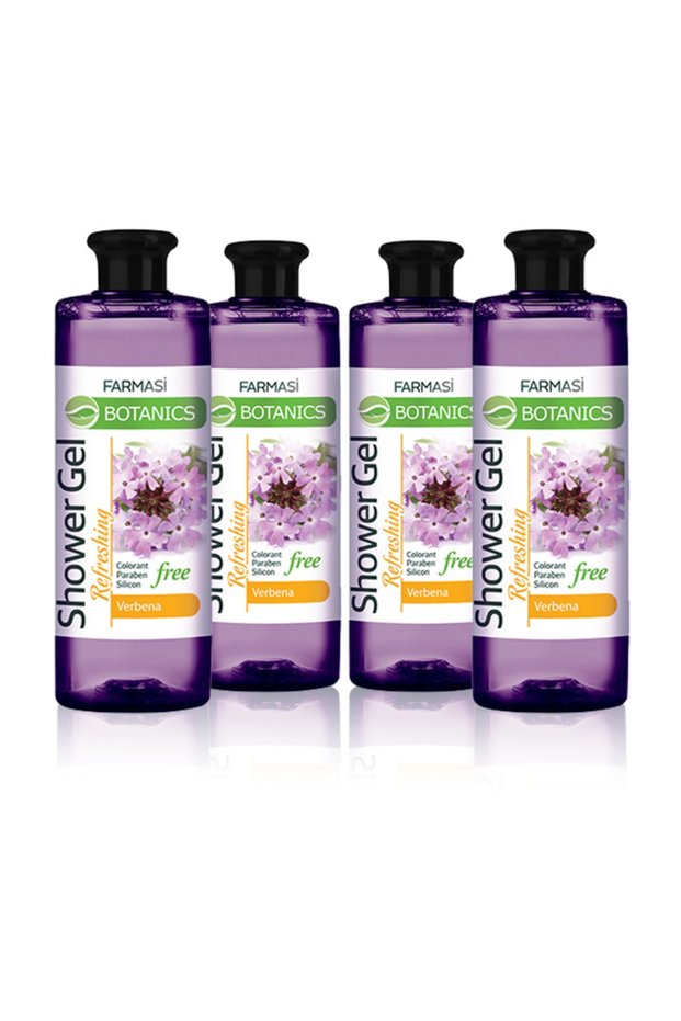 Botanics Refreshing Shower Gel with Verbena Extract - 500ml 4 Pieces