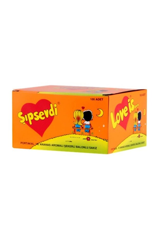 Şıpsevdi Orange and Pineapple Flavored Sugar Gum 10' - 1