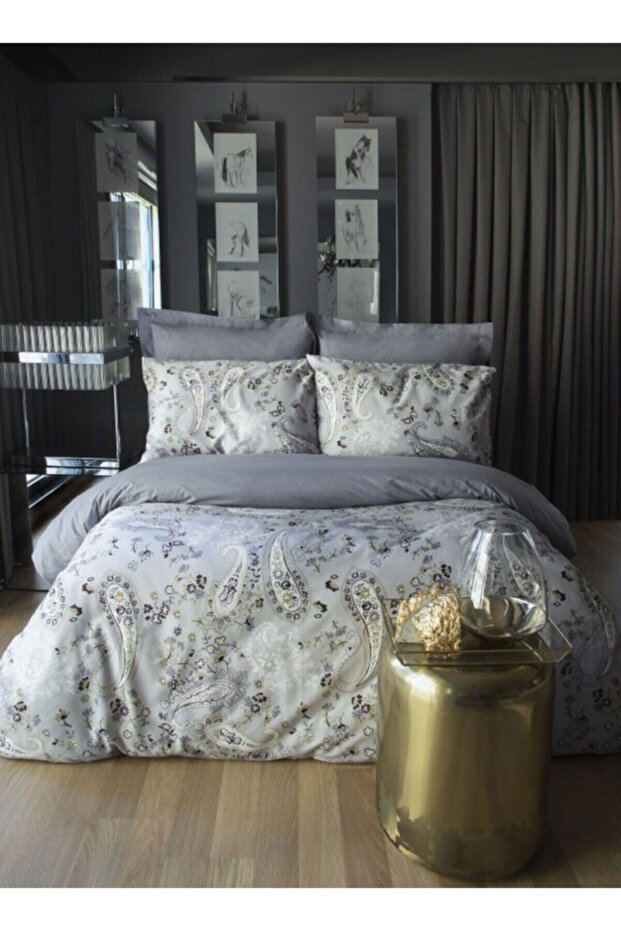 Purple Rio Satin Double Duvet Cover Set