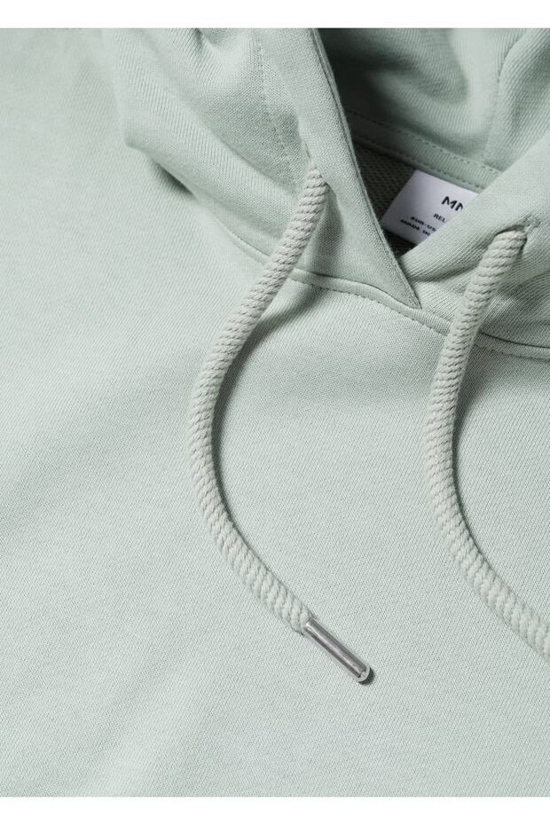 Kapüşonlu Basic Hafif Sweatshirt - 6