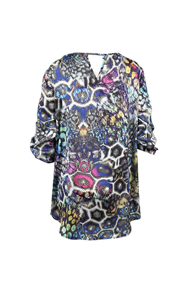 Mavi Kadın Bluz - 2