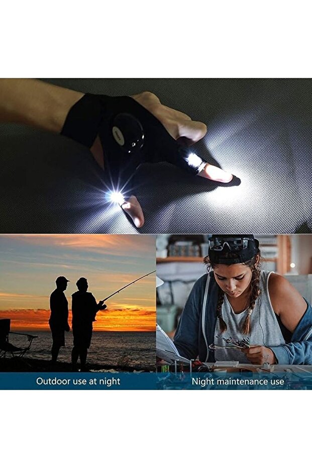 Led Işıklı Çalışma Eldiveni - 5