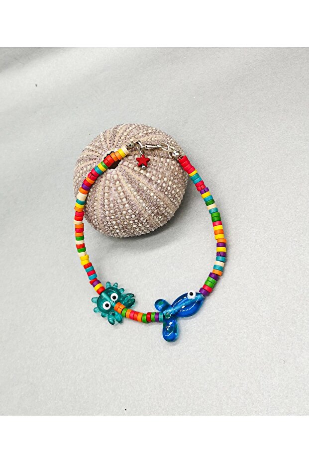 Murano Balık Yengeç Halhal - 4