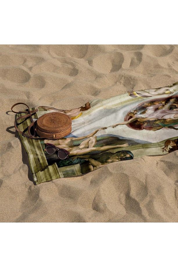 The Creation of Adam Plaj Havlusu - Pamuk - 3