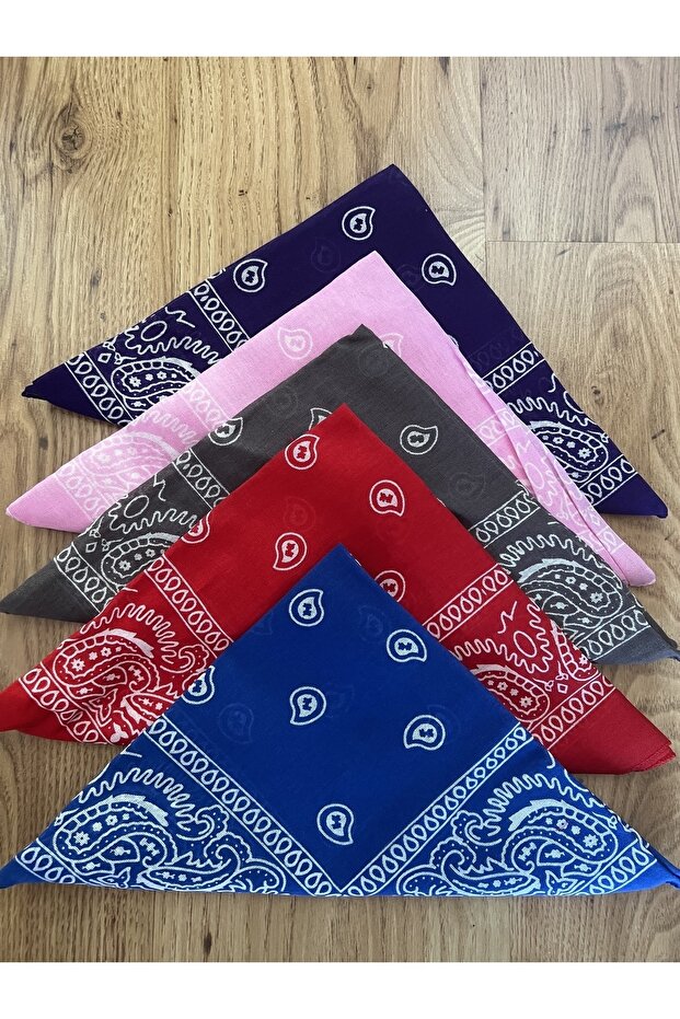 Ethnic Pattern Bandana Set of 5 Unisex