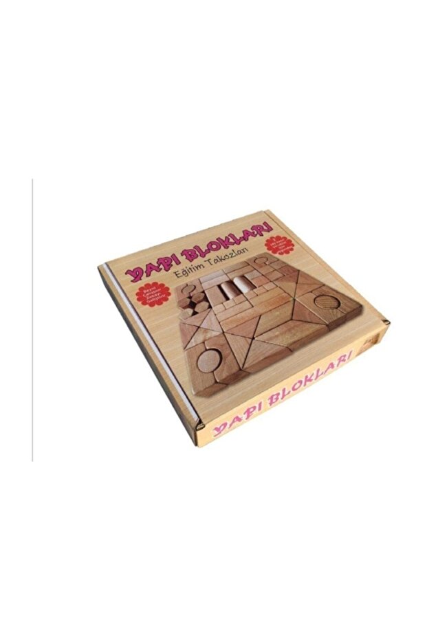 Wooden Building Blocks 64 Pieces