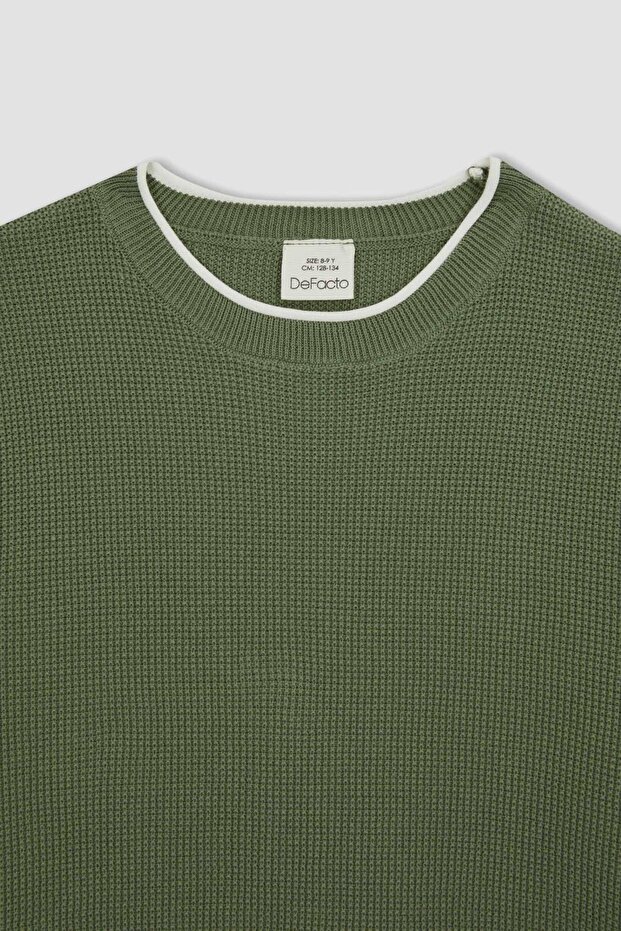 Erkek Çocuk Bisiklet Yaka Triko Kazak U8991a623wn - 7