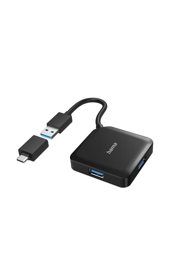 USB Hub, 4 Ports, USB 3.2, 5Gbit, USB-C Adaptör - 1