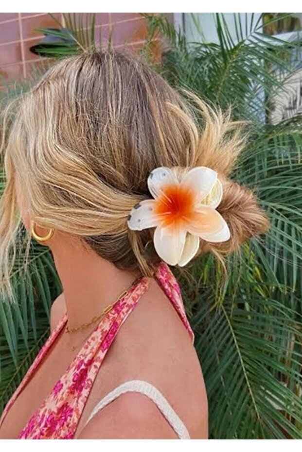 Hawaiian Lotus Flower Hair Clip Large Size High Quality