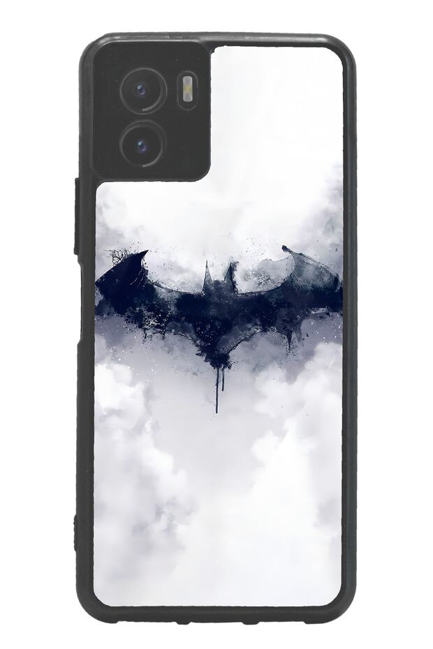 Vivo Y15S White Batman Design Glossy Phone Case