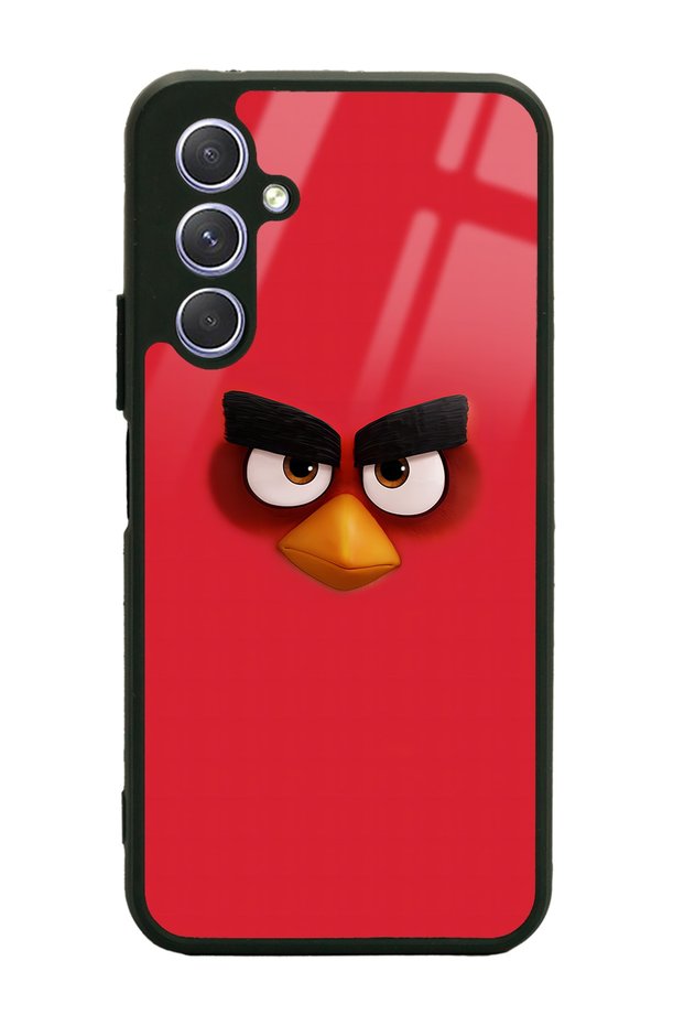 Glossy Phone Case for Samsung A24 Red Design