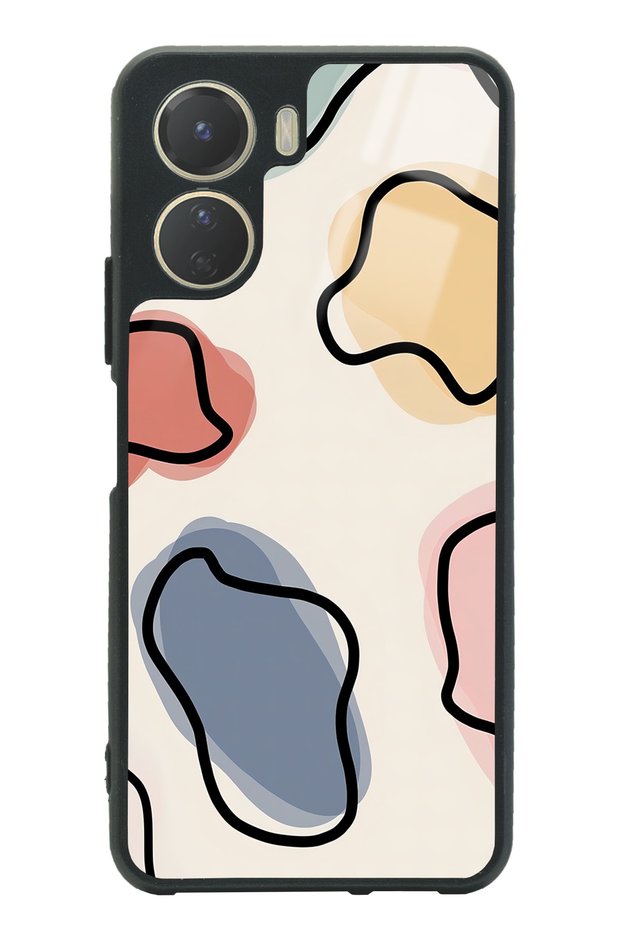 Vivo Y16 Glossy Phone Case with Nude Milky Design