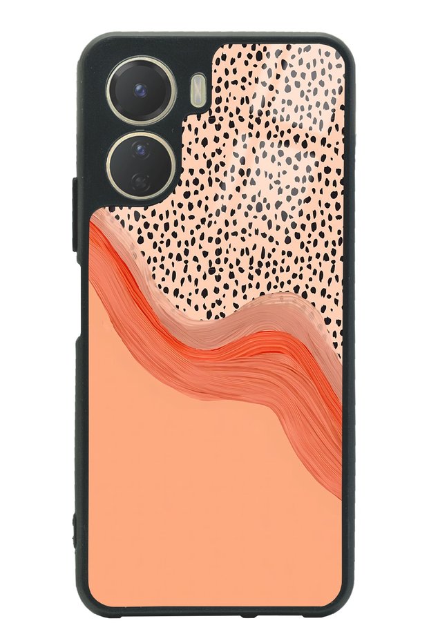 Vivo Y16 Glossy Phone Case with Nude Spotted Design