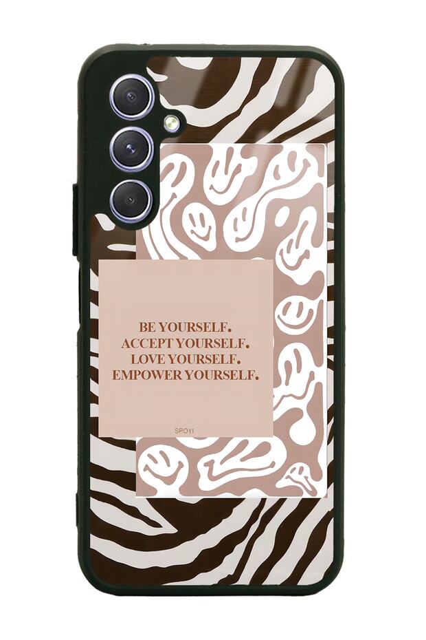 Samsung A24 Emoji Zebra Design Glossy Phone Case
