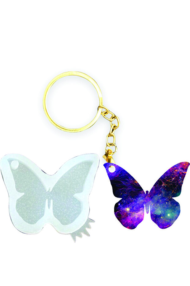 Butterfly Silicone Mold, Epoxy Resin Butterfly Pendant Keychain Silicone Mold, Epoxy Mold