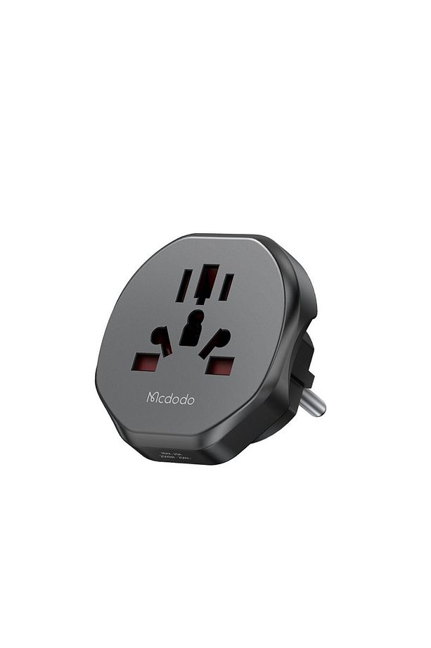 CP-4550 Priz Dönüştürücü - Universal Seyahat Adaptörü - Siyah - 4