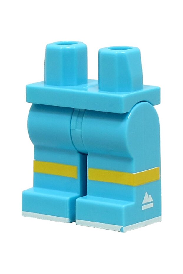Accessory Custom Minifigure Minifigure Legs Leg Light Blue Medium Azure Football Player
