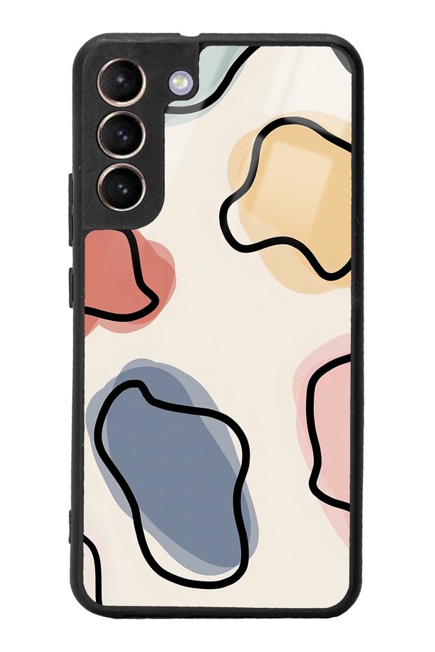 Glossy Phone Case for Samsung S22 Plus Nude Milky Design