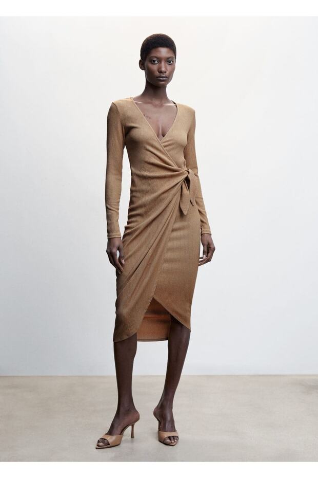 Fiyonklu Anvelop Elbise - 2