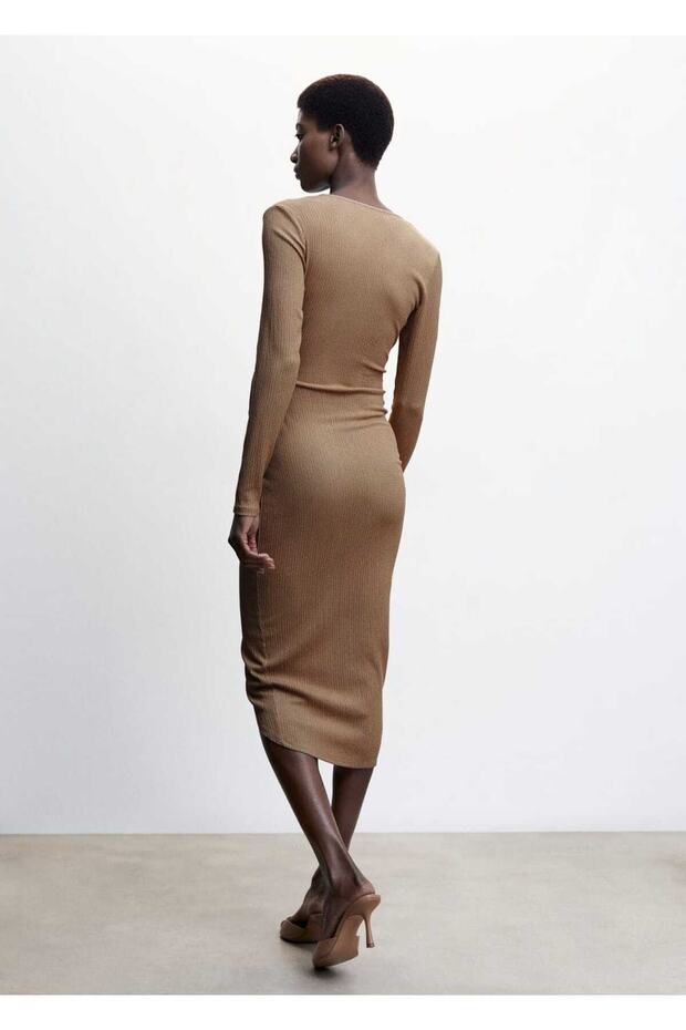 Fiyonklu Anvelop Elbise - 4