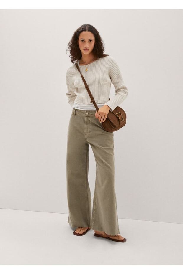 Kayık Yaka Triko Kazak - 2