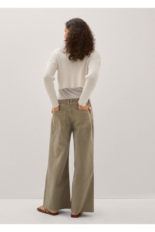 Kayık Yaka Triko Kazak - 4