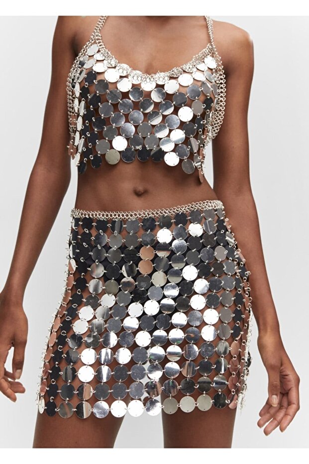 Metalik Diskli Etek - 8