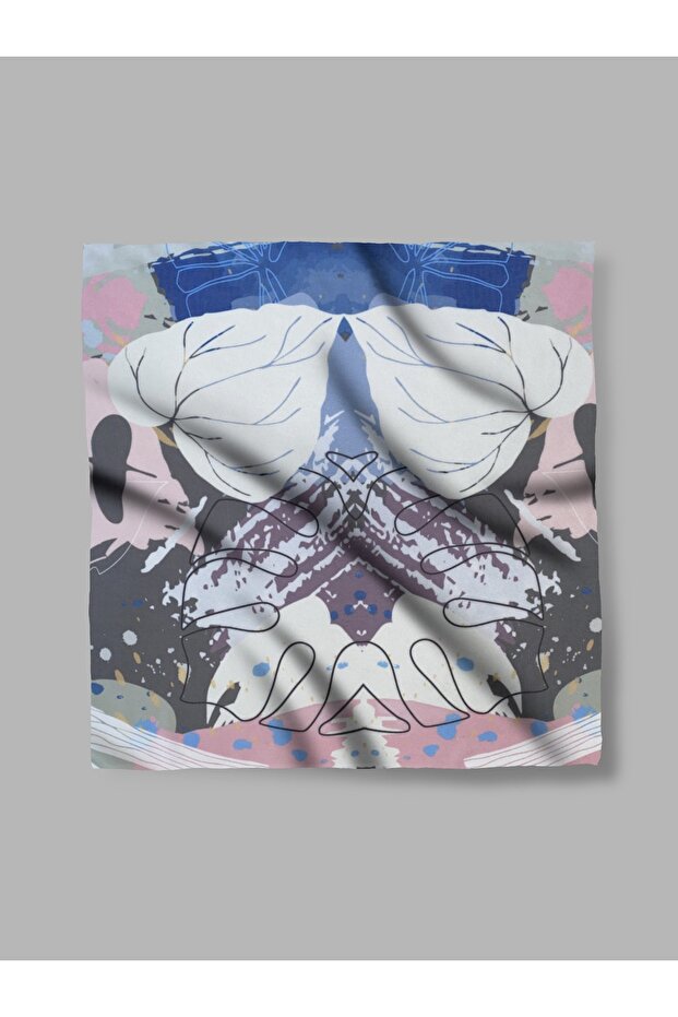 Patterned Chiffon Scarf - 1