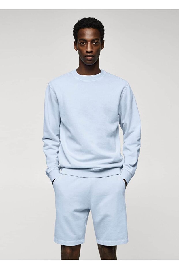 Boyanmış Pamuklu Sweatshirt - 1