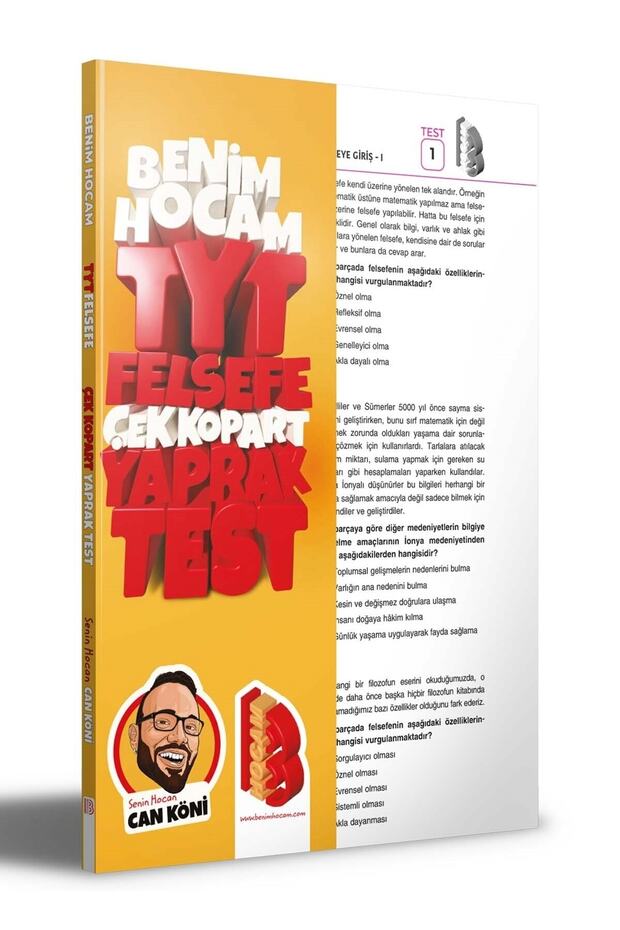 2023 TYT Felsefe Çek Kopar Yaprak Test Benim Hocam Yayınları - 3
