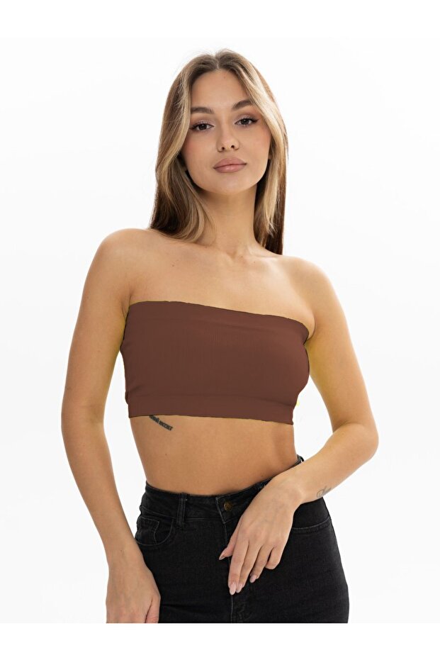 Palude Model Seamless Knitted Model Half Body Bondeo Coffee Color