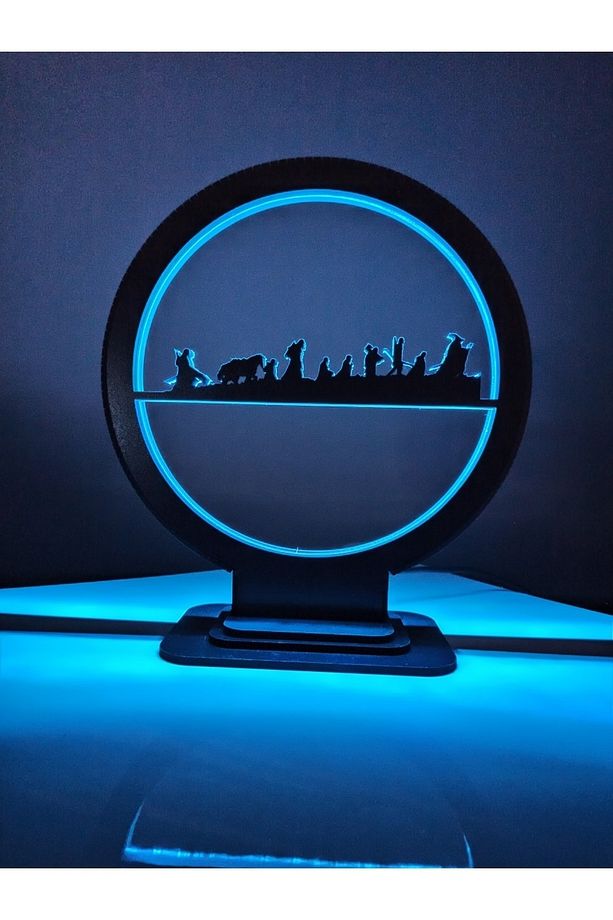 Yüzüklerin Efendisi RGB Ledli Masa Üstü Gece Lambası - 5