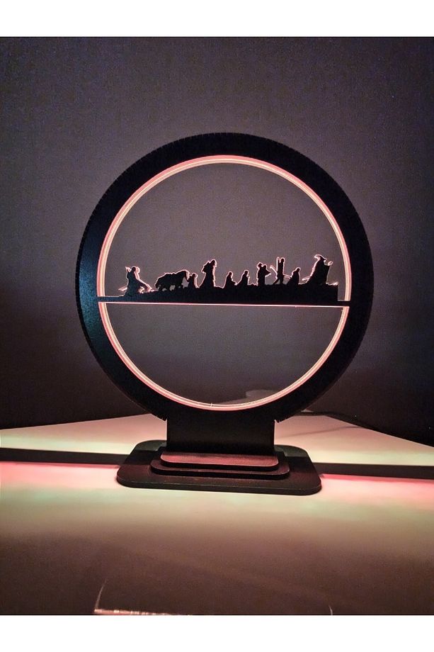 Yüzüklerin Efendisi RGB Ledli Masa Üstü Gece Lambası - 7