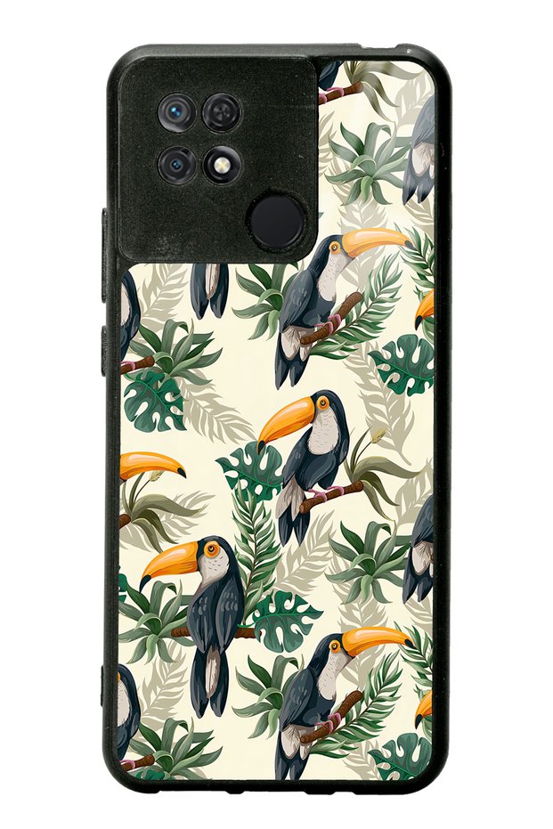 Xiaomi Redmi 10C Glossy Phone Case with Toucan Bird Design
