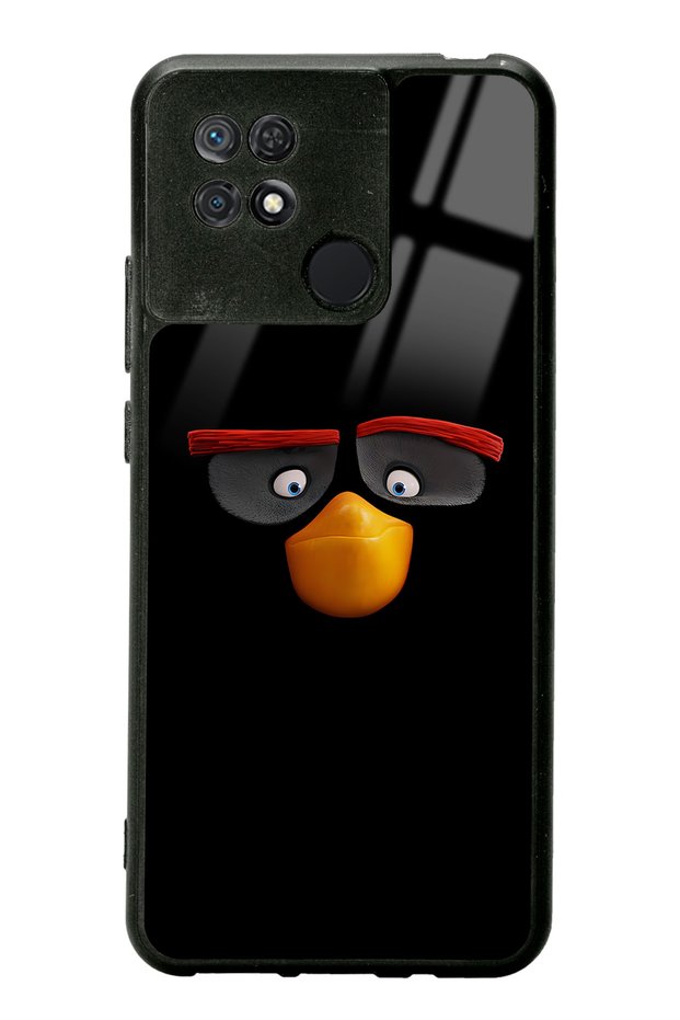 حافظة هاتف لهاتف Xiaomi Redmi 10C باللون الأسود اللامع
