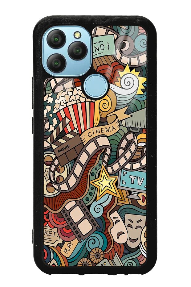 Gm 21 Retro Cinema Design Glossy Phone Case