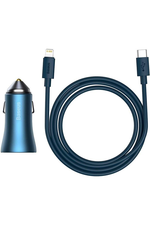 Golden Contactor Pro 40w Usb Type-c Dual Hızlı Araç Şarj Başlık Type-c To Lightning - 3