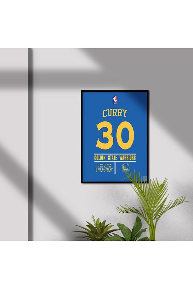 Stephen Curry Golden State Forma Poster Tablo - 2